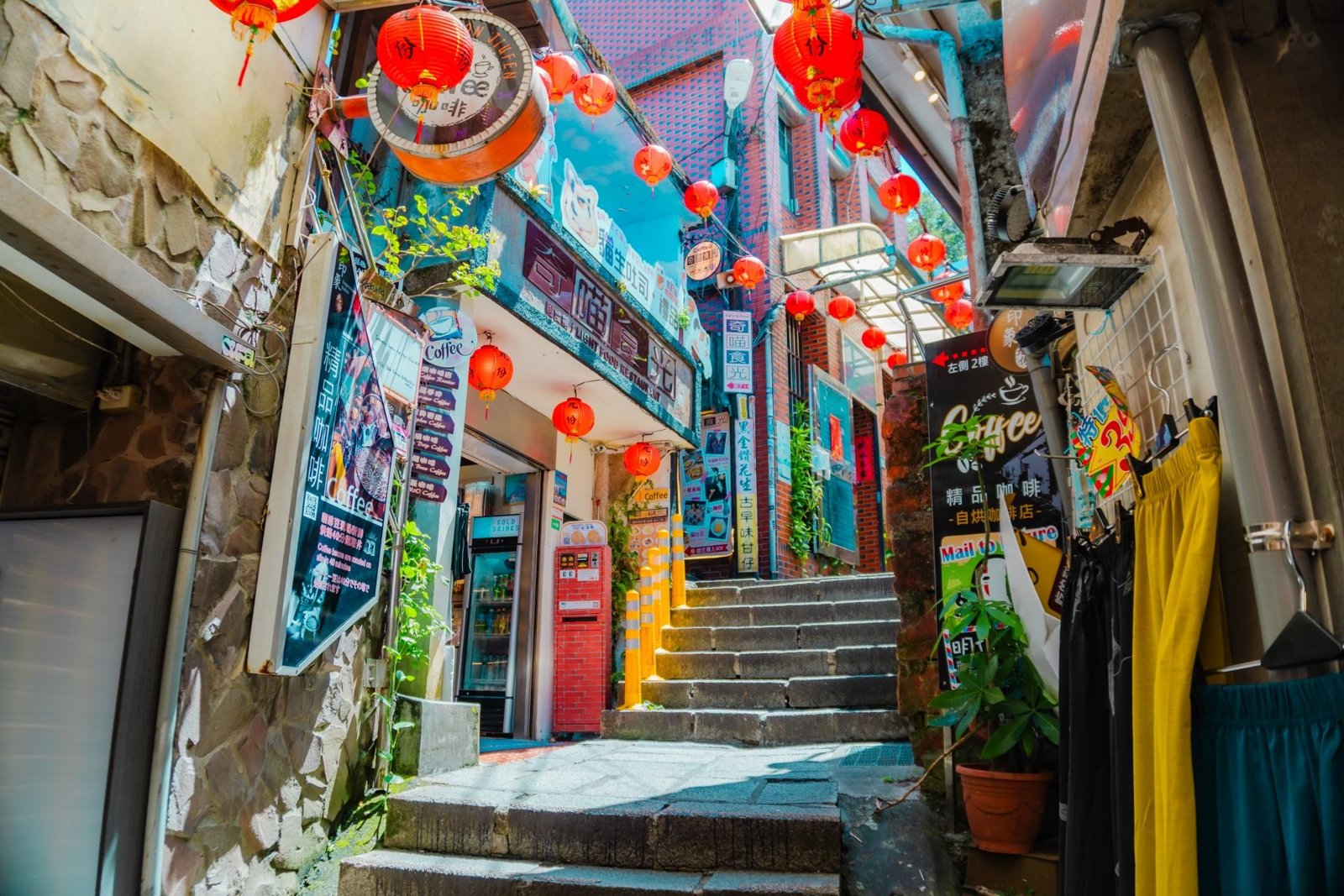 台湾・レトロな路地の街並み